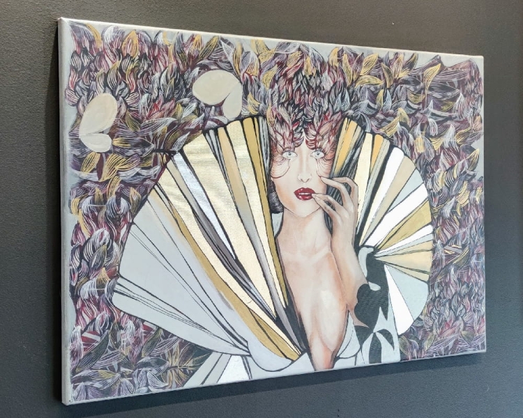 Opętana przez Motyla, 90x60 cm, giclee, Maggie Piu, left side.jpg