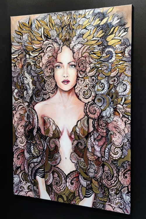 Freewolna Siostra Carmen, 100x150 cm, giclee, Maggie Piu, black wall, right side.jpg