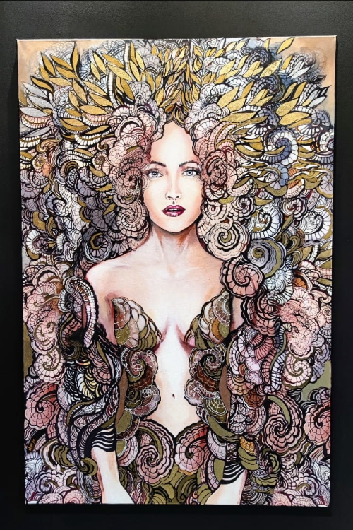 Freewolna Siostra Carmen, 100x150 cm, giclee, Maggie Piu, black wall.jpg