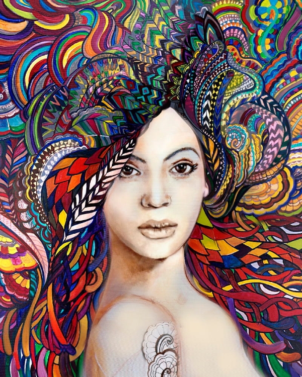 plakat Maggie Piu, Madame Butterfly Multicolor, 40x50 cm.jpg