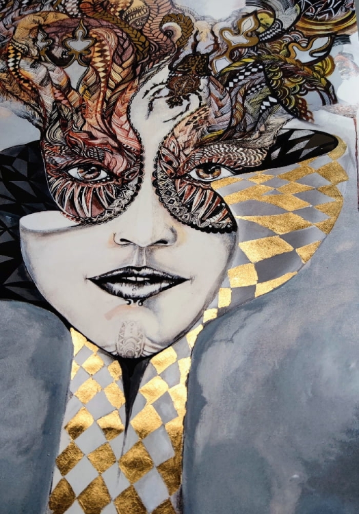 Królowa Margot Gold zdobiona 50x70, perspektywa 1, v2.jpg