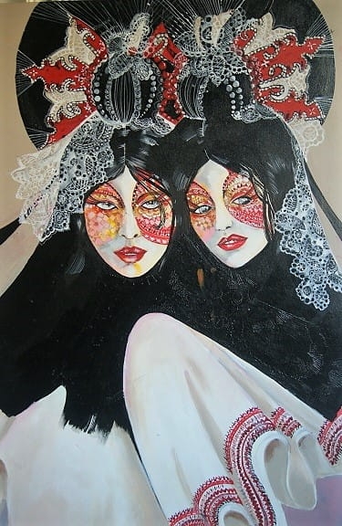 Balladyna i Alina, akryl na płótnie, 60x90 cm, Maggie Piu.jpg