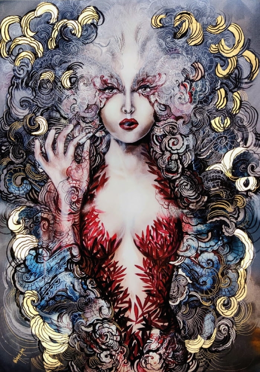 Pet-Carmen Gold, plakat zdobiony, 50x70 cm, Maggie Piu.jpg