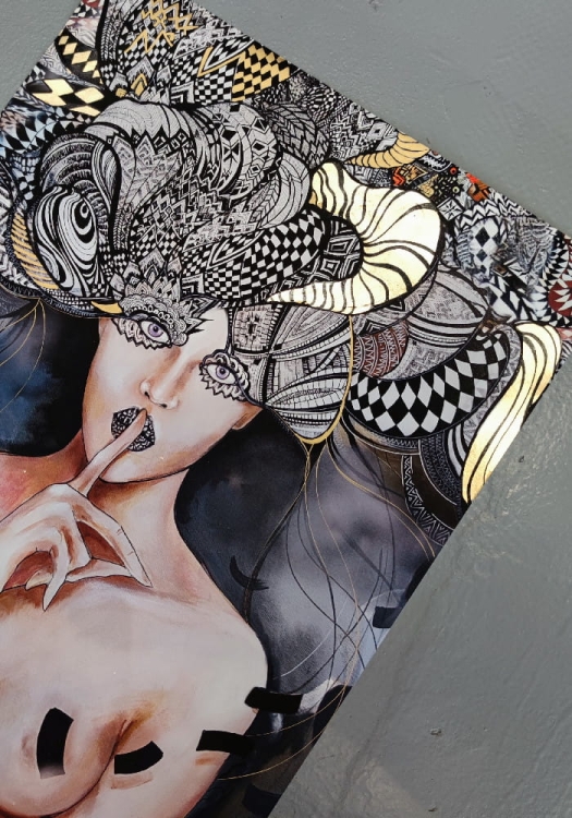 Pożegnanie Aleksandra 3, plakat zdobiony Gold 70x100 cm, Maggie Piu, perspektywa 2.jpg