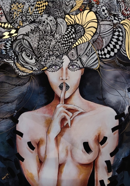 Pożegnanie Aleksandra 3, plakat zdobiony Gold 70x100 cm, Maggie Piu.jpg