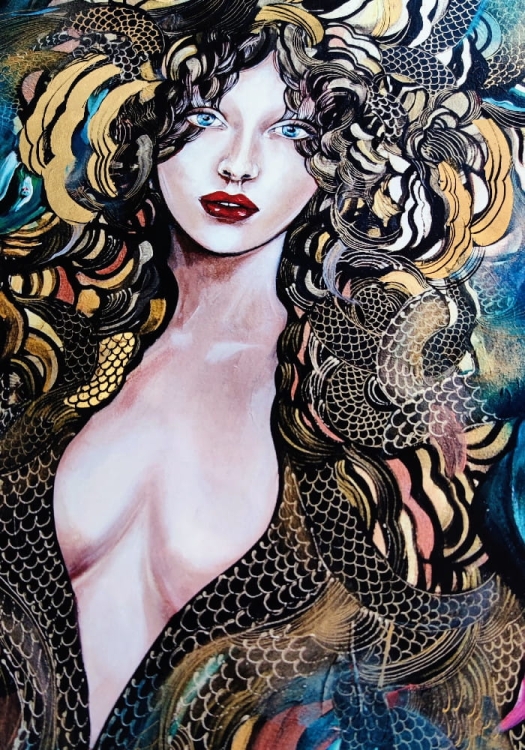 Goldiva Tokage, plakat zdobiony Gold 50x70 cm, perspektywa 3.jpg