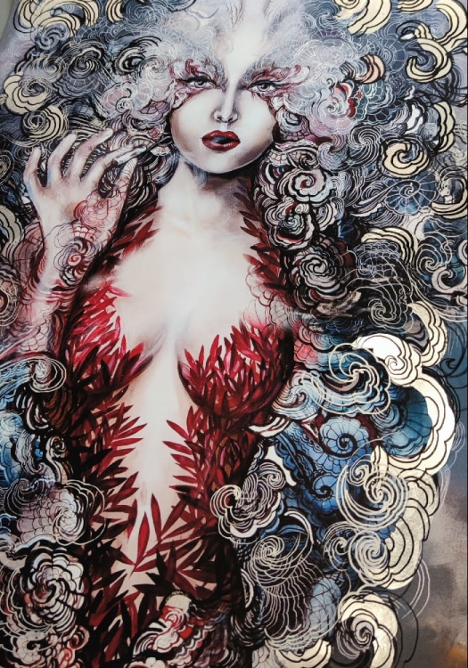 Pet-Carmen, plakat zdobiony silver, 50x70 cm, Maggie Piu, perspektywa 2.jpg