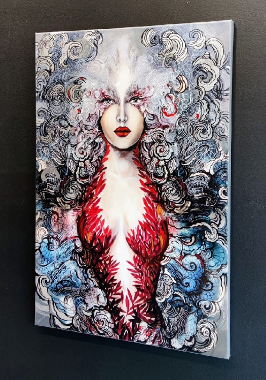 Pet-Carmen II, 60x90 cm, giclee, Maggie Piu, black wall, right side.jpg