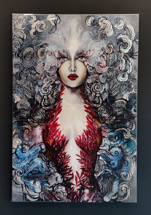 Pet-Carmen II, 60x90 cm, giclee, Maggie Piu, black wall.jpg