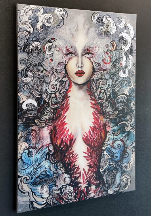 Pet-Carmen II, 60x90 cm, giclee, Maggie Piu, black wall, left side.jpg