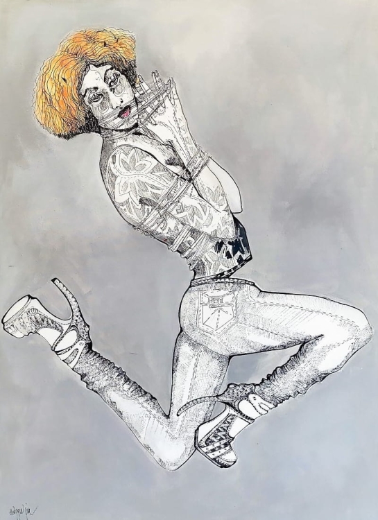 Fashion Games I, 80x110, technika mieszana, Maggie Piu.jpg