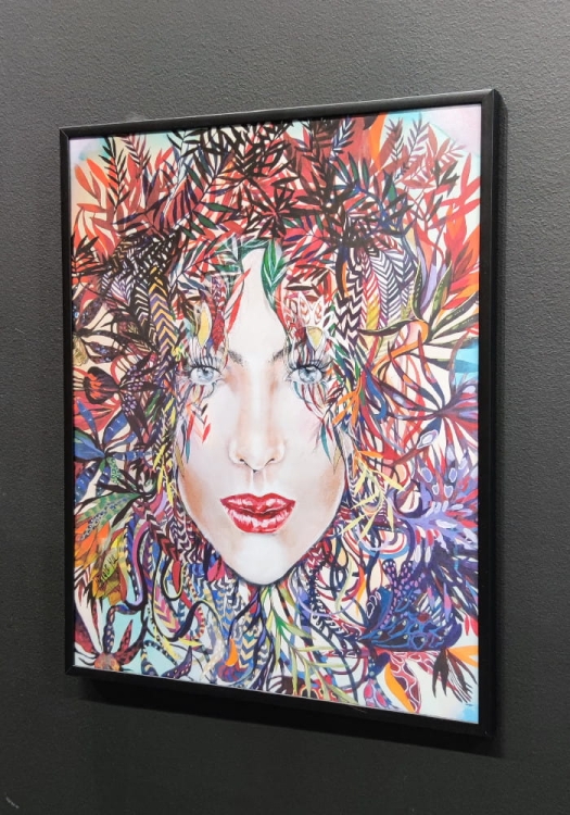 Kolor 2 Medusa 40x50 cm, rama alu black 40x50 cm, antyreflex, right side.jpg