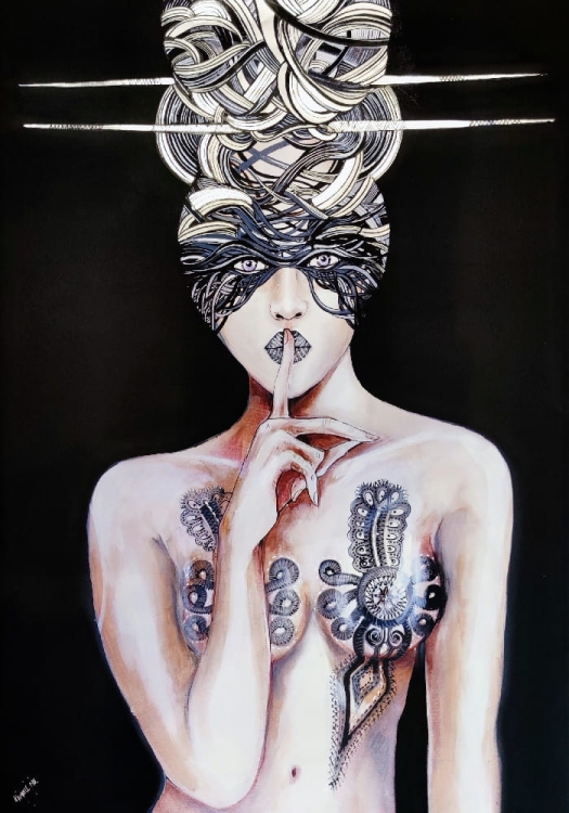 Aleksander, Hej! silver, 70x100 cm, plakat zdobiony, v.2.jpg