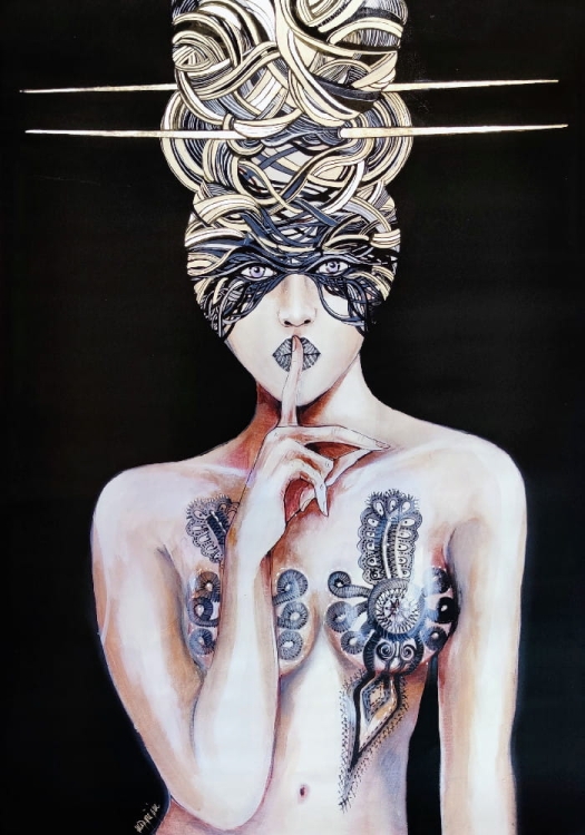 Aleksander, Hej! silver, 50x70 cm, plakat zdobiony.jpg