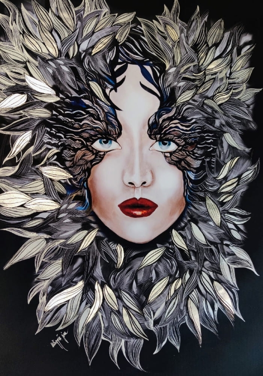 Medusa Silver Siostra Szafiro ZDOBIONA 70x100, perspektywa 6.jpg