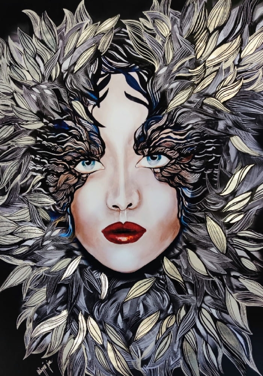 Medusa Silver Siostra Szafiro ZDOBIONA 70x100, perspektywa 5.jpg