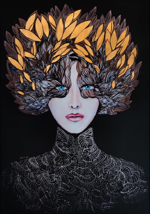 Lady Gorudo Copper, 70x100 cm, v2.jpg