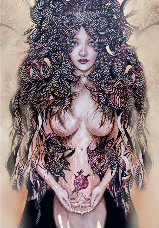 Plakat Maggie Piu, Lady Mida, 70x100 cm.jpg