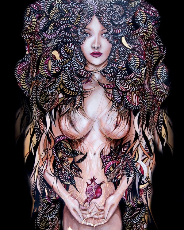 plakat Maggie Piu, Lady Mida Black, 40x50 cm.jpg