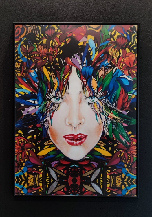 Gold 3 Medusa 50x70, rama alu black antyrefleks, 50x70 cm.jpg
