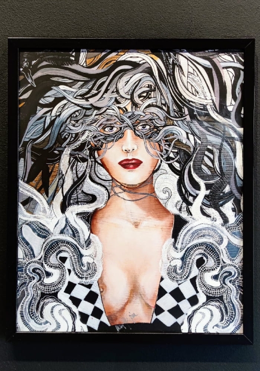 Kruki Balmaina 40x50, rama basic 42x52 cm, black wallv2.jpg