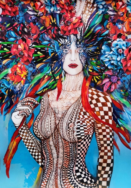 Freewolna Pastereczka II, plakat zdobiony 50x70 cm.jpg