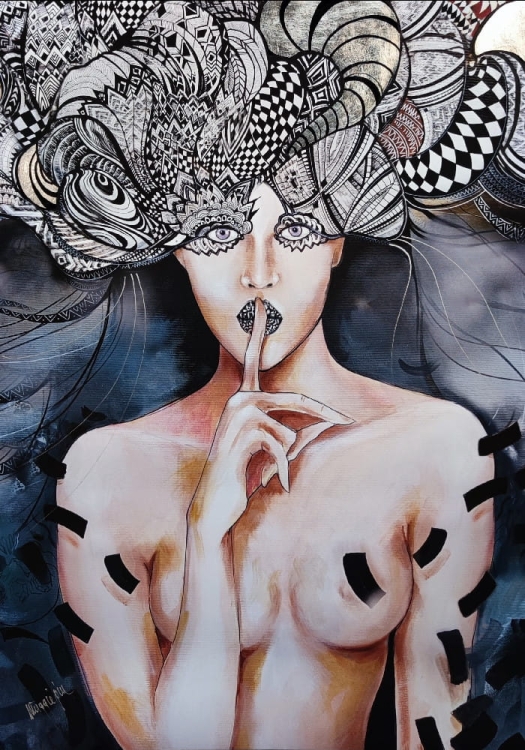 Pożegnanie Aleksandra 3, plakat zdobiony Silver 50x70 cm, v2, Maggie Piu.jpg