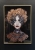 Lady Siostra Szafiro Copper, plakat zdobiony 50x70 cm, v2, alu frame gold, black wall.jpg