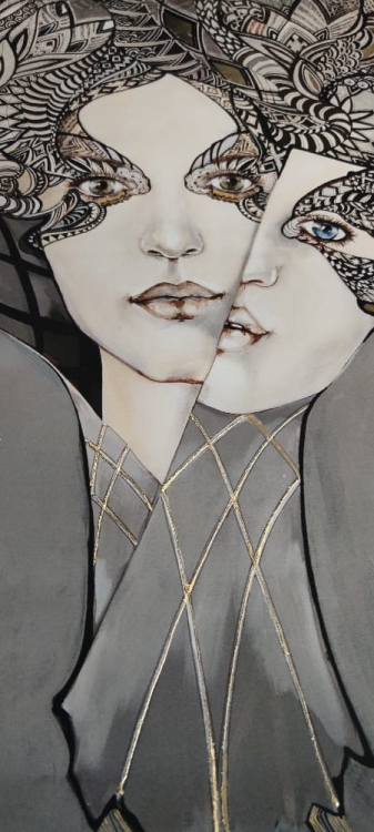 Mistrz i Małgorzata 2, 60x90 cm, plakat zdobiony gold, detal i perspektywa 1.jpg