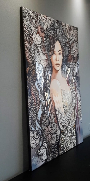 Madame Butterfly B., 80x120 cm, technika mieszana, left side.jpg