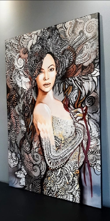 Madame Butterfly B., 80x120 cm, technika mieszana, right side.jpg