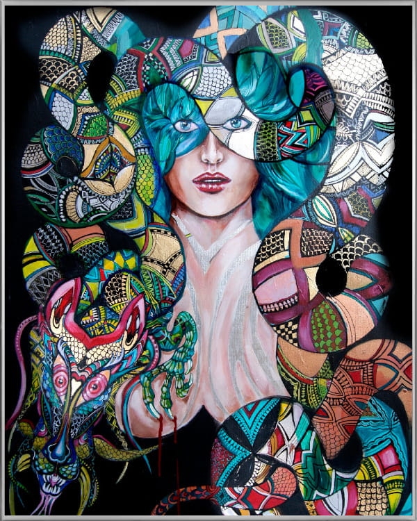 plakat Maggie Piu, Kiedy Twój Smok kocha Cię za bardzo, 40x50 cm, rama alu srebrna 41x51 cm.jpg