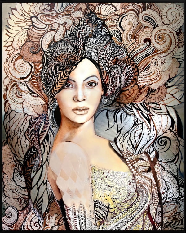plakat Maggie Piu, Madame Butterfly B. Decor, 40x50 cm, rama alu czarna 41x51 cm.jpg