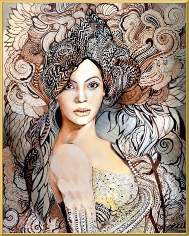 plakat Maggie Piu, Madame Butterfly B. Decor, 40x50 cm, rama alu złota 40x50 cm.jpg