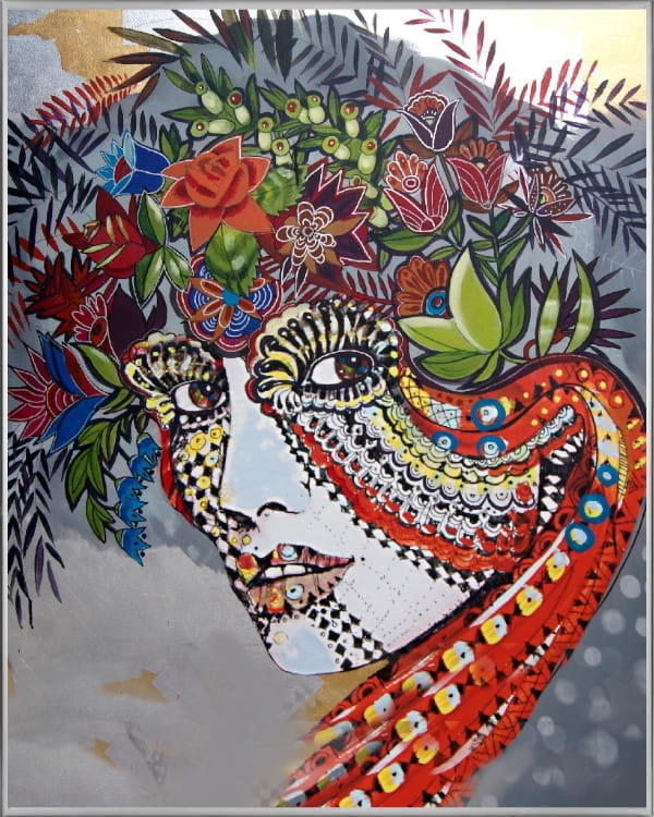 plakat Maggie Piu, Penelopa Folk, 40x50 cm, rama alu srebrna 41x51 cm.jpg