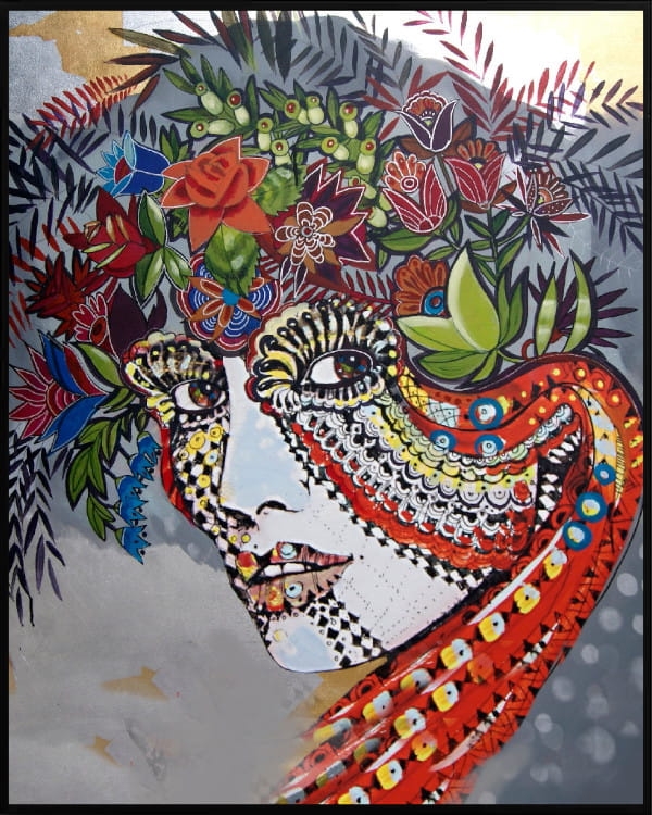 plakat Maggie Piu, Penelopa Folk, 40x50 cm, rama alu czarna 41x51 cm.jpg