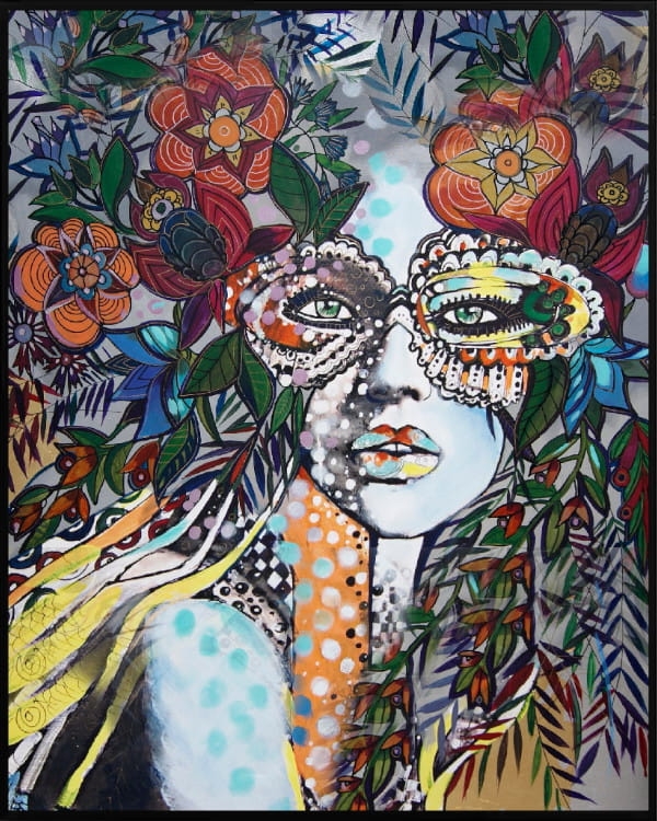 plakat Maggie Piu, Sasza Folk, 40x50 cm, rama alu czarna 41x51 cm.jpg