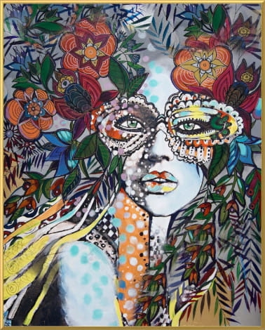 plakat Maggie Piu, Sasza Folk, 40x50 cm, rama alu złota 40x50 cm.jpg