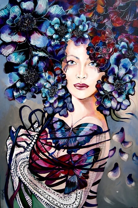 obraz Maggie Piu, Papil, 60x90 cm, oryginał.jpg