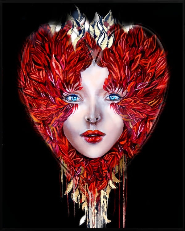 plakat Maggie Piu, Love Medusa, 40x50 cm, rama alu czarna 41x51 cm.jpg