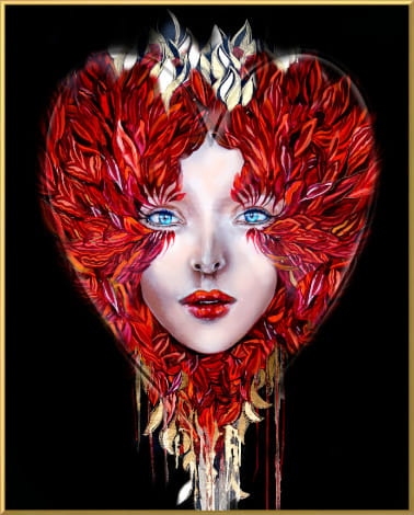 plakat Maggie Piu, Love Medusa, 40x50 cm, rama alu złota 40x50 cm.jpg