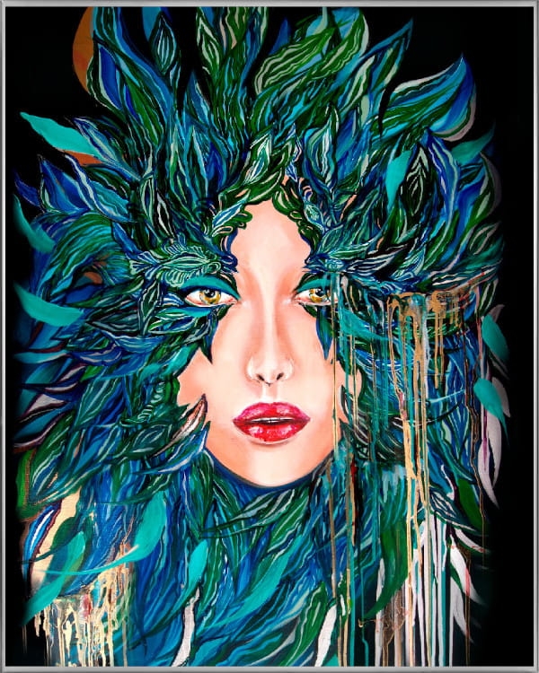 plakat Maggie Piu, Medusa Nadzieja, 40x50 cm, rama alu srebrna 41x51 cm.jpg