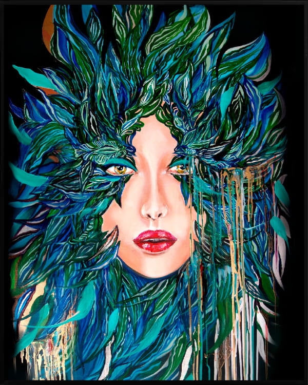 plakat Maggie Piu, Medusa Nadzieja, 40x50 cm, rama alu czarna 41x51 cm.jpg