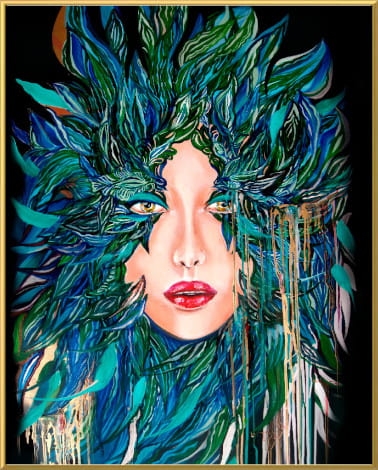 plakat Maggie Piu, Medusa Nadzieja, 40x50 cm, rama alu złota 40x50 cm.jpg