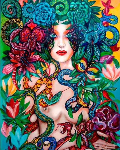 plakat Maggie Piu, Raj Utracony Węże, 40x50 cm.jpg
