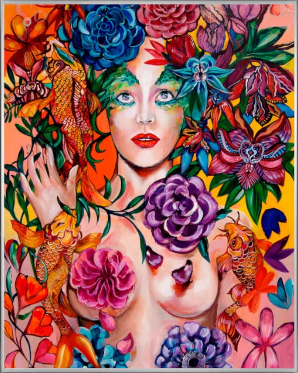 plakat Maggie Piu, Raj Utracony Ryby, 40x50 cm, rama alu srebrna 41x51 cm.jpg