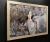 Madame Butterfly Grey, 120x80 cm, technika mieszana, Maggie Piu, rama dębowa, oak frame, black wall, left side.jpg