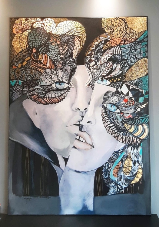 Mistrz i Małgorzata, 100x140 cm, technika mieszana, Maggie Piu, in the gallery, 2020.jpg