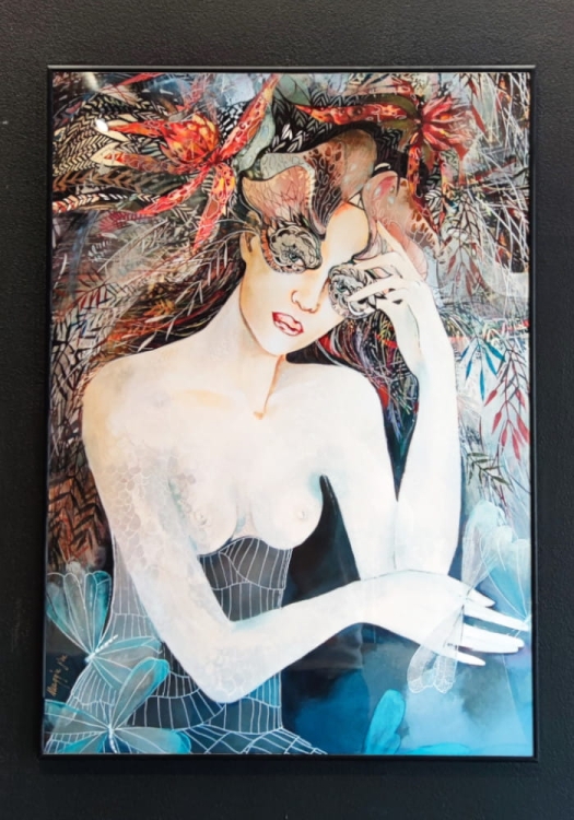 Raj Utracony, plakat 50x70 cm, rama alu black, black wall.jpg