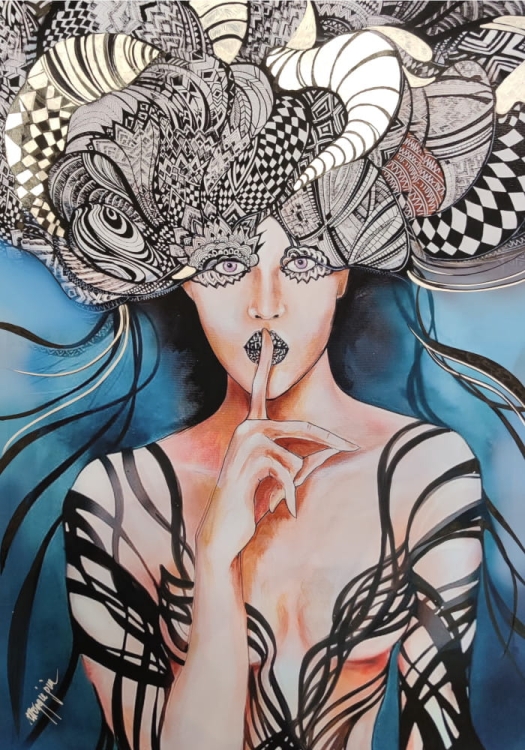 Pożegnanie Aleksandra IV, 70x100 cm, plakat zdobiony Silver, Maggie Piu.jpg